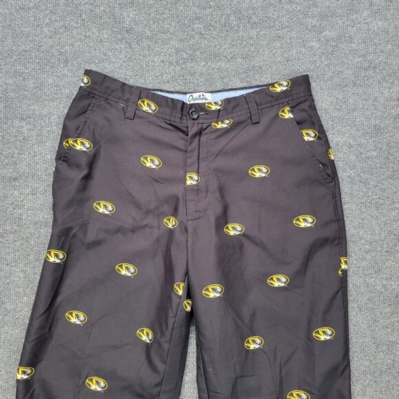 Mizzou Tigers Pants Mens 32x30 Black All Over Print MU Missouri Tigers College - Picture 3 of 9